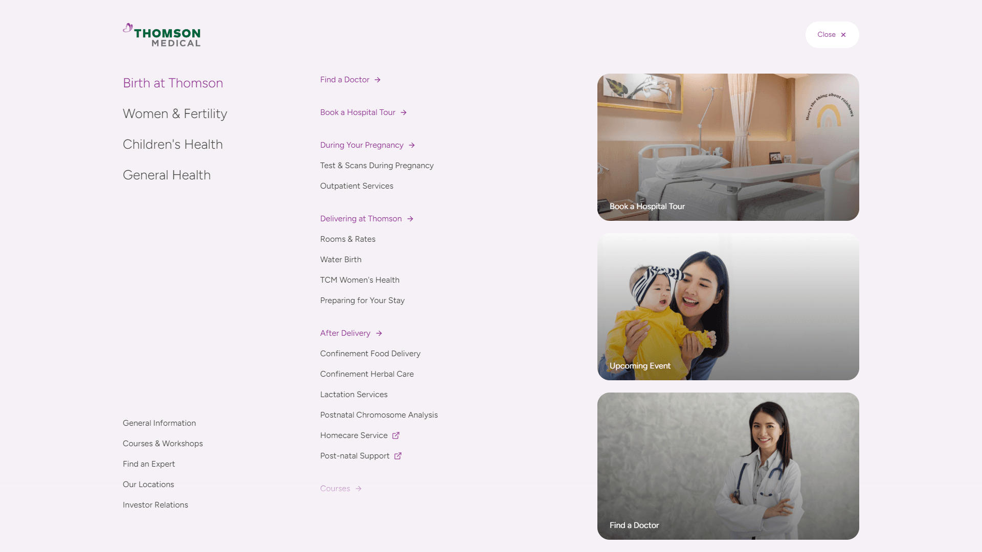Thomson Medical Website